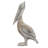 Distressed Resin Pelican Figurine