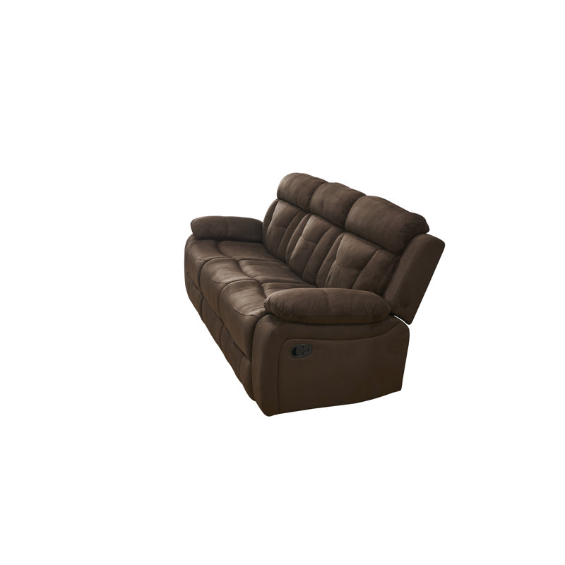 Contrast Upholstered 87'' Reclining Sofa