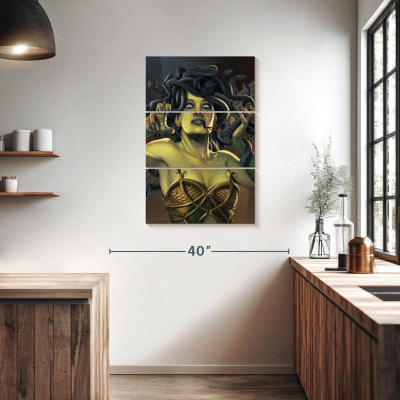 Kelan Medusa, 38" H x 24" W