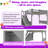 Twin\Full Size Solid Wood Loft Bed With Built-in Wardrobe Storage Shelves & Stairs-744366978-744366976