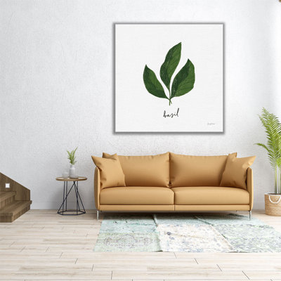 Herbs VI White - Canvas Print Wall Art