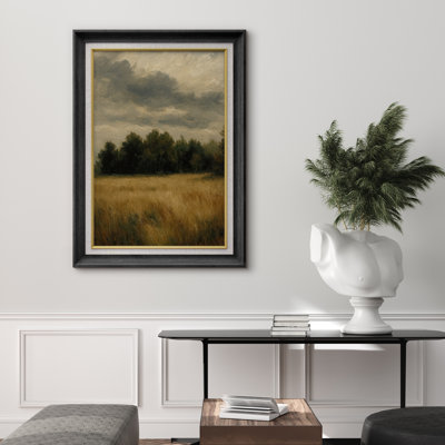 Premium Framed Artwork - Vintage Landscape Print for Living Room Decor - 26"x36"