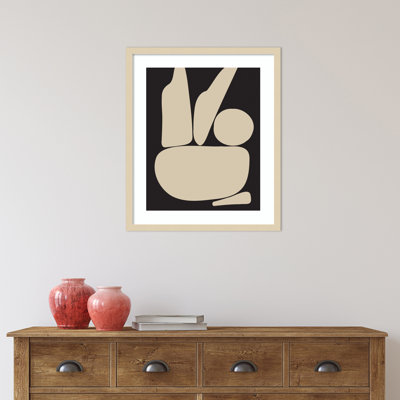 " Zen Rock Garden Black And Tan " by The Creative Bunch Studio