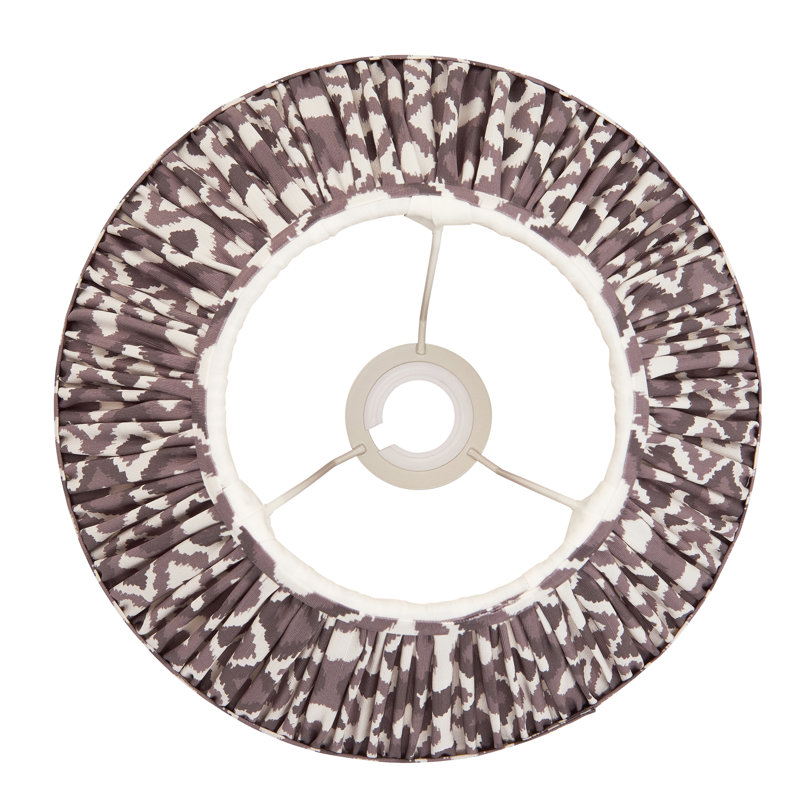 Ikat Lamp Shade, 18cm H x 14cm W x 30cm D, Brown