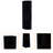 Large Shelves Black Corner Cabinet For Bar - 5 Shelf Design, Holds Glassware & Liquors, Wood Construction 5-shelf Keeps Wine Liquors Organized, Wood, Enhances Living Room