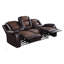 Canapé inclinable moderne de luxe moderne avec porte-gobelets rabattables au centre, revêtement en similicuir de qualité supérieure pour plus de confort et de style
