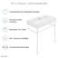 Claire 30 Ceramic Console Sink Matte White Basin Matte White Legs