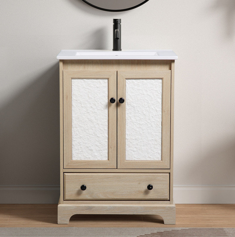 Bathroom vanity with sink set