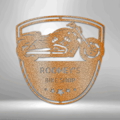 Décoration murale personnalisée «You Get Old When You Stop Riding» monogramme en acier