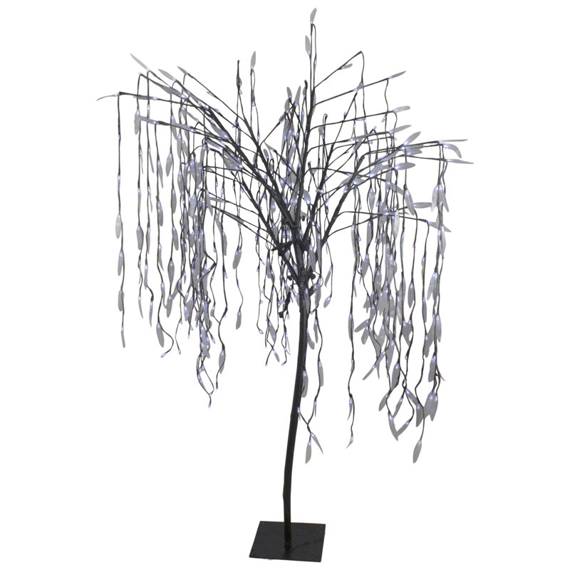 Arbre de Noël 6 pi avec lumières DEL, Blanc