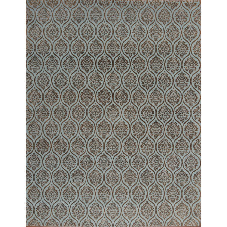 Modern Tibet Hand Knotted Geometric Area Rug