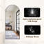 Arched Aluminum Alloy Framed Full Length Mirror with Stand Large Wall Mirror-1888288165-1888288186