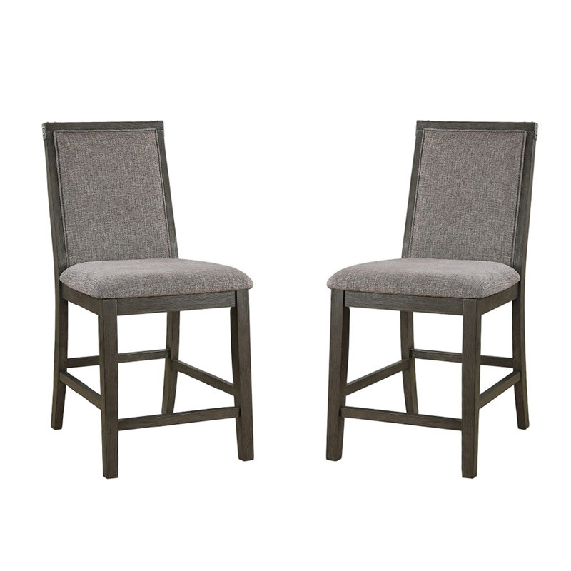 Ensemble de 2 chaises de comptoir rembourrées