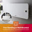 GEEPAS Electric Smart Panel Heater 2000W | Wall Mounted or Freestanding Convector Heater with WiFi App LED Touch Control Child Lock | IP24 Rated Water Resistant 24H/Weekly Timer | 2 Yr Warranty