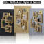 4 tablettes murales flottantes entrecroisées, solution de rangement décorative facile à assembler pour le salon, la chambre à coucher, le bureau et le stratifié en bois aggloméré durable-287595008