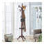 Cintre en bois de couleur noyer, portemanteau et chapeau moderne et simple, support de rangement multifonctionnel en acier inoxydable avec plateau pour clés-637287663