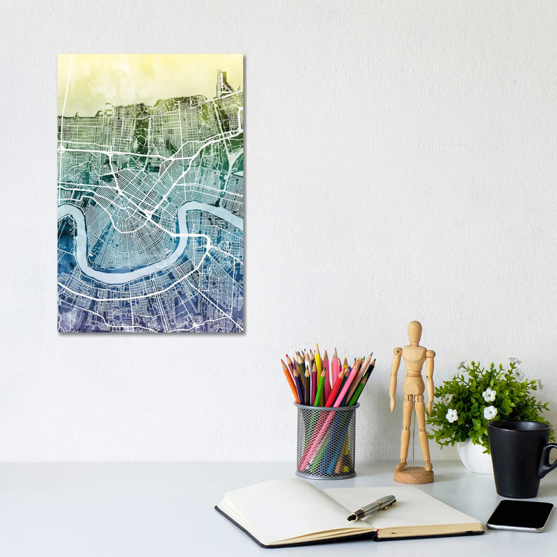 New Orleans, Louisiana, USA by Michael Tompsett - Gallery-Wrapped Canvas Giclée on Canvas, 20.32 cm H x 30.48 cm W