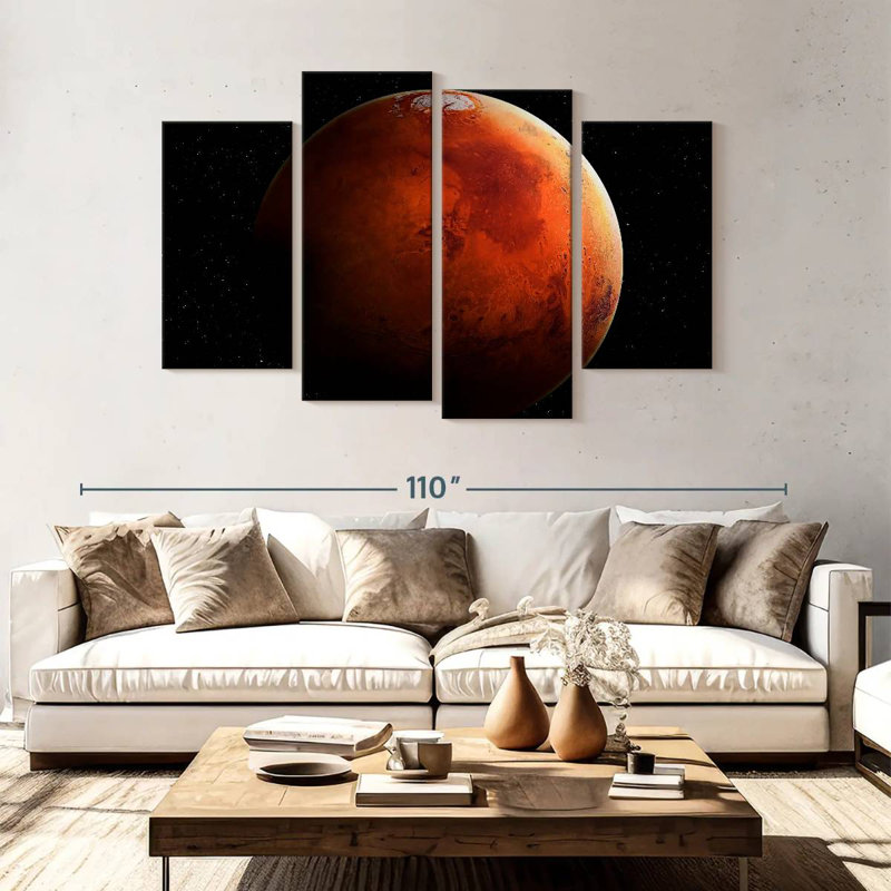 Oberle Fascinating View Of Mars, 54" H x 84" W