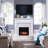 Norcott 48'' W White Electric Fireplace
