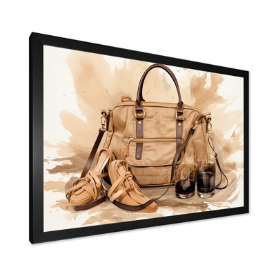 Sac à main rétro vintage brun