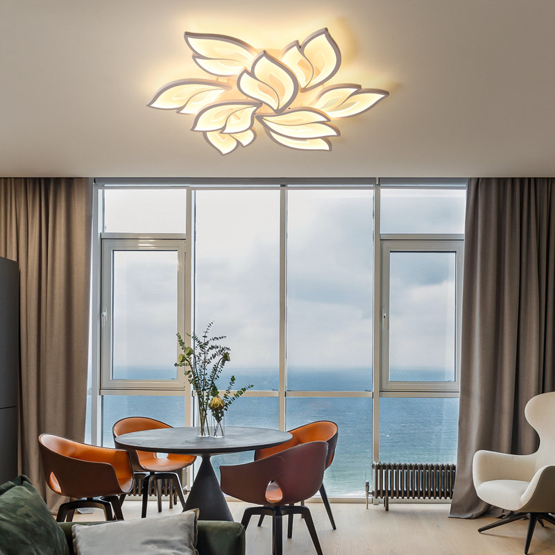 Bellewood Acrylic LED Flush Mount, White