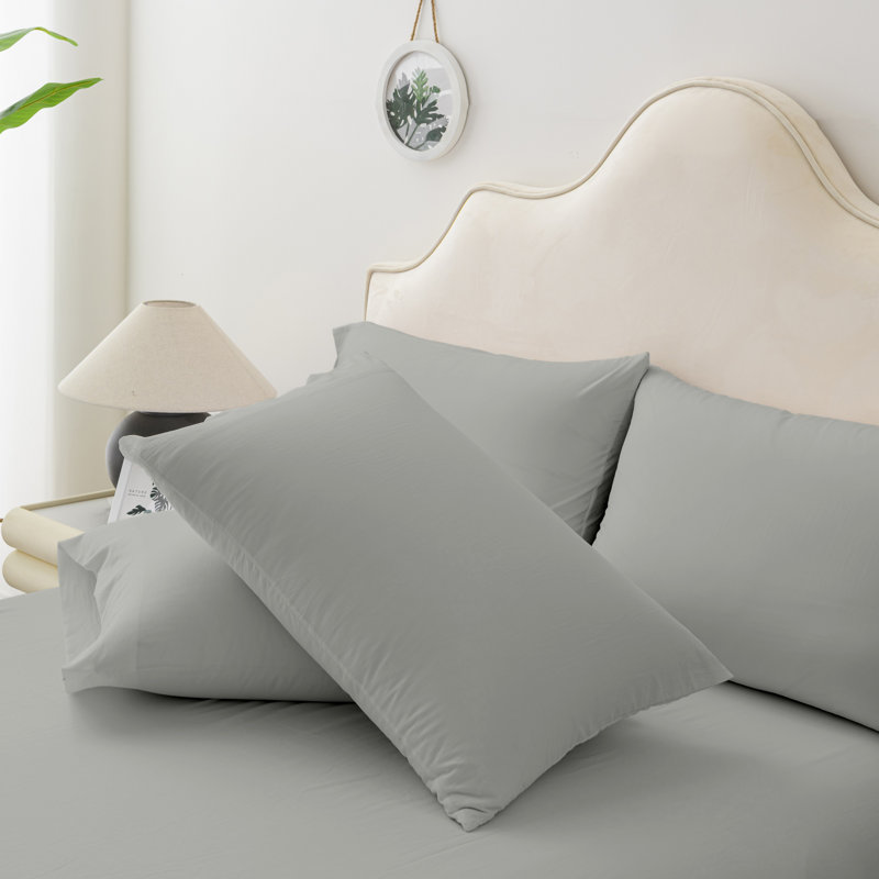 Queen Dark Grey Microfiber 6-Piece Sheet Set