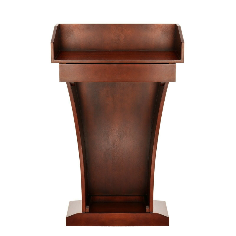 Support d'enceinte avec tiroir Wood Podium, Cerisier