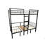 Lit mezzanine double avec ensemble de table transformable en lit superposé double