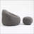 High-Pressure Foam Bean Bag Chair with Padded Footrest for Ultimate Comfort and Relaxation, Perfect for Adults in Any Room-1209582967