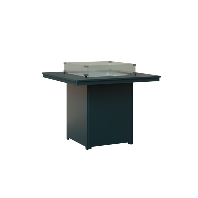 Berlin Gardens Numa Fire Pit Counter Height Table, Berry