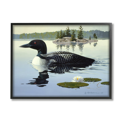 «Duck in Vast Pond» par Rod Lawrence, reproduction de photo sur toile