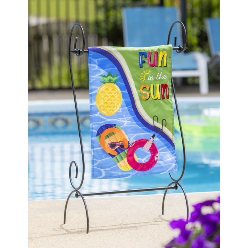 Drapeau de jardin en nylon 18 po x 12,5 po Abdirisaq
