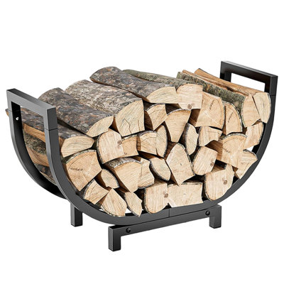63.5cm W Iron Log Rack