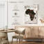 Home Home Carte du Continent africain en bois sur toile-557337929