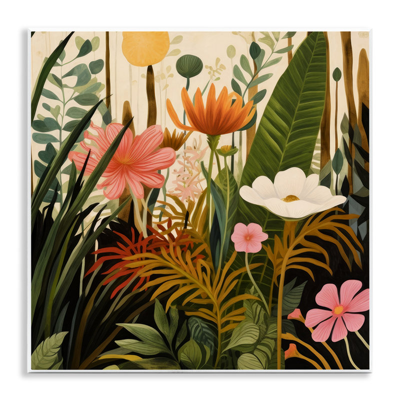 Plaque murale botanique «Embrace in the Jungle», design par Lazar Studio