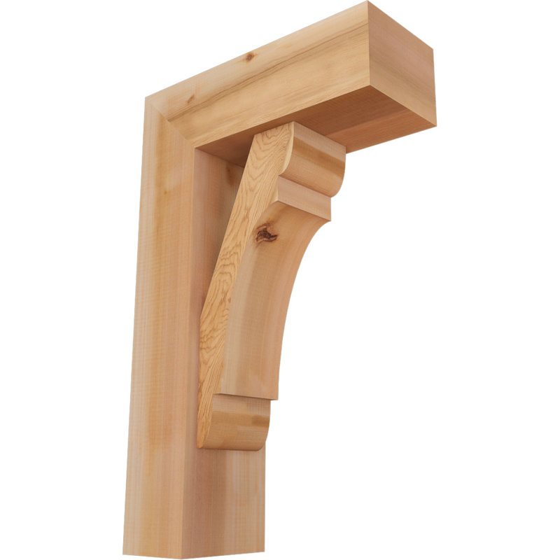 Support de bloc olympique avec entretoise décalée, 32 x 20, Cèdre rouge occidental de l 7 1/2 po (lisse)