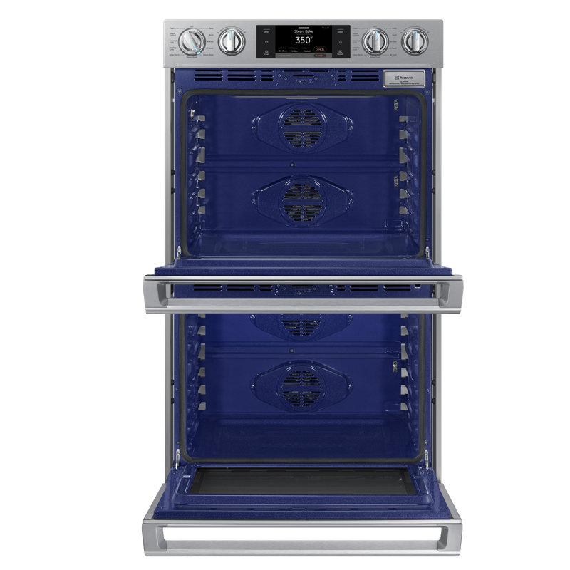 Samsung Smart Kitchen Appliances 30" Convection Electric Wall Oven, Black Stainless Steel