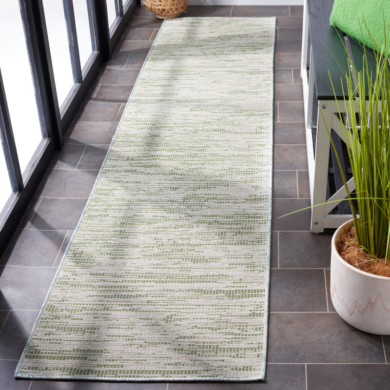 Tapis intérieur / extérieur à motif abstrait Hampton Performance, Tapis de couloir 2 pi x 9 pi