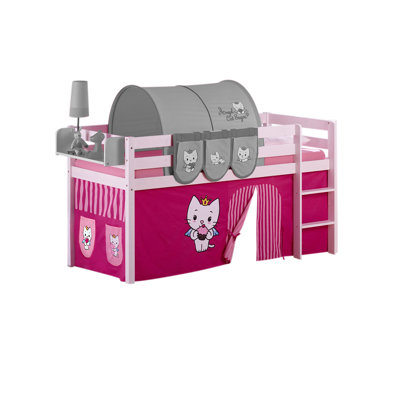 Angel Cat Sugar Loft Bed with Curtain