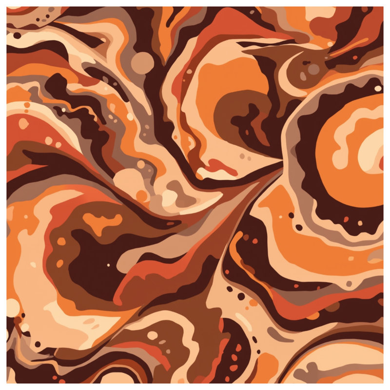 Swirling Earth Tones Comforter, Twin