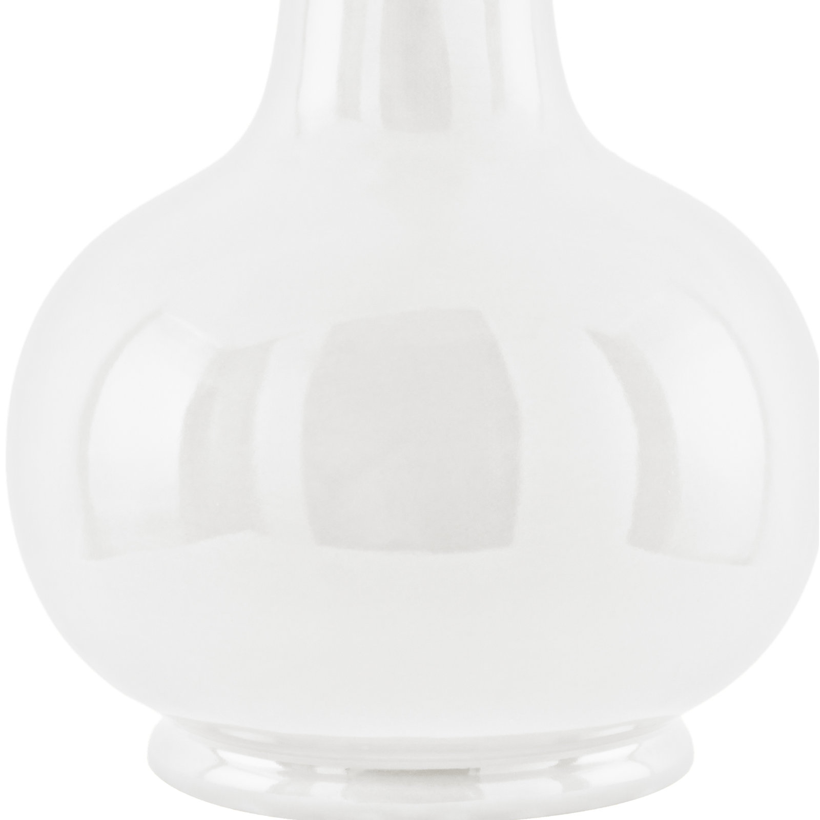 Momsen Ceramic Bedside Lamp, White, High Gloss White