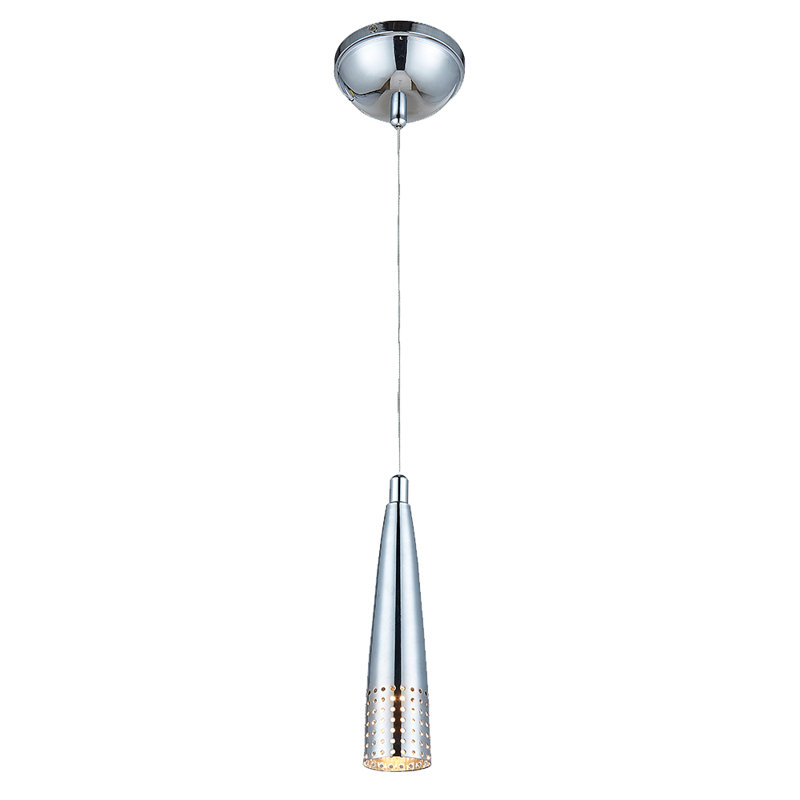 Luminaire suspendu 1 lumière Erramun, Chrome