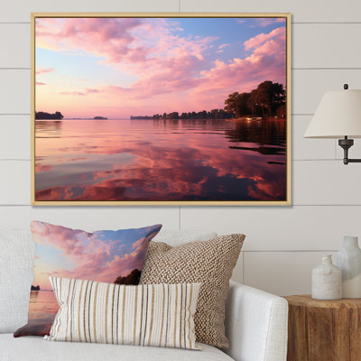 «Pink Sky Serenity At Dawn», reproduction sur toile