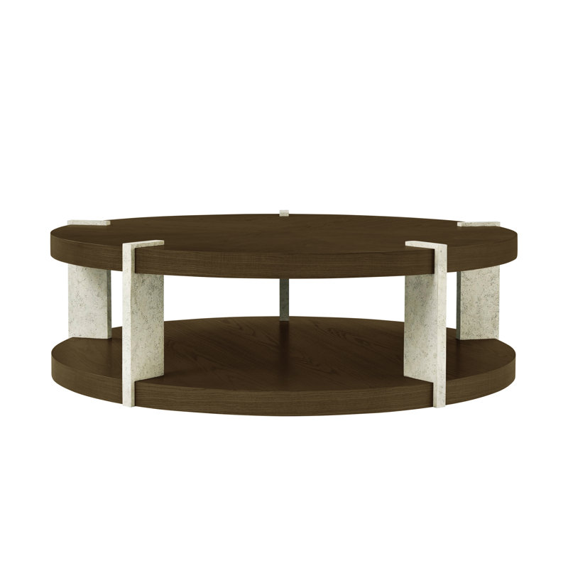 Catalina Solid Wood Single Coffee Table, Earth