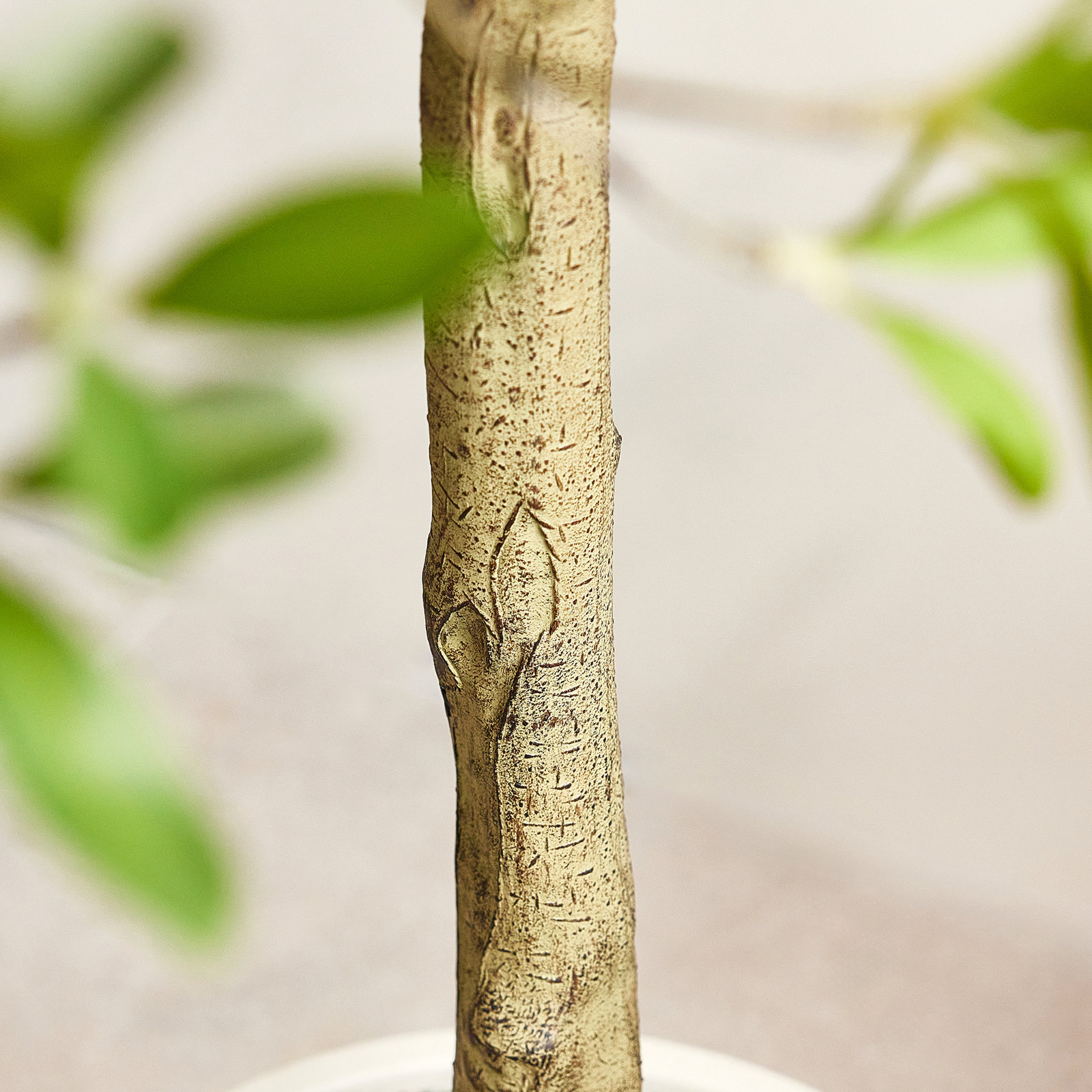 Artificial Olive Tree With Large White Planter, Tall Faux Olive Tree Indoor, Decorative Faux Olive Tree For Living Room Home Office Corner Decor