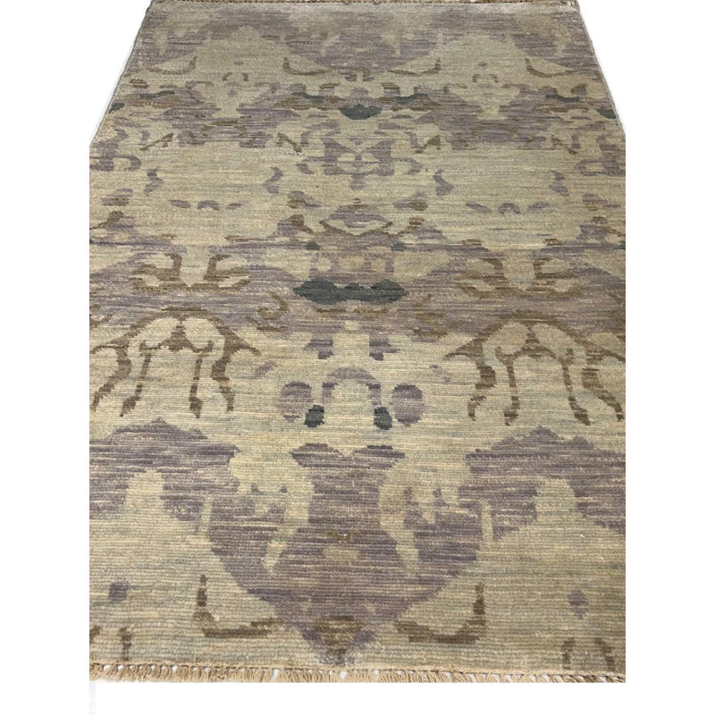 Canvello Fine Hand Knotted Modern Grey Rugs - 4' X 6'