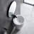 Gibbous 33.5" H Vitreous China Circular Pedestal Bathroom Sink with Overflow