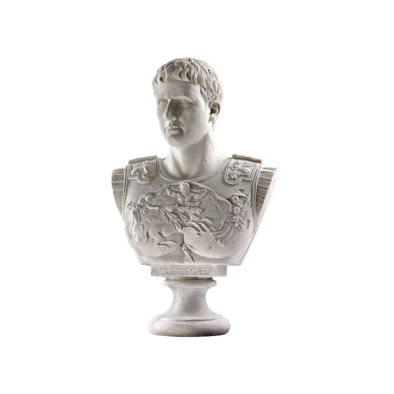 Caesar Augustus of Prima Porta Grand-Scale Sculptural Bust