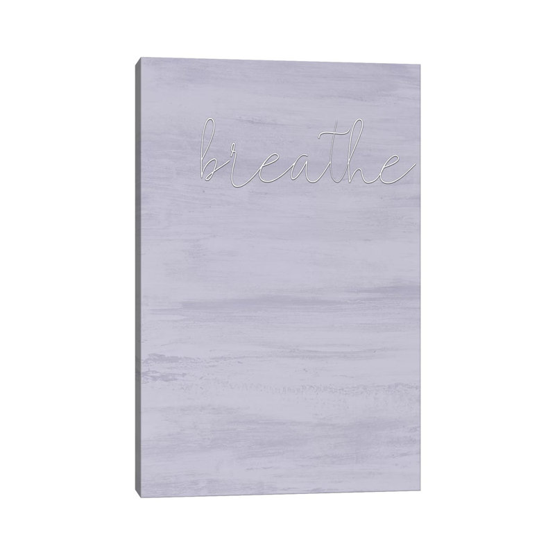 Breathe by Kimberly Allen - Print on Canvas, 30.48cm H x 20.32cm W x 1.91cm D, Wrapped Canvas