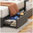 Bed Frame with LED, Wings Headboard Design-1385725512-1385725513